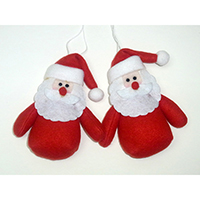Christmas Hanging Ornament. Santa Claus Design.