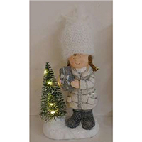 Christmas Figure with Light. Operated by LR44*2