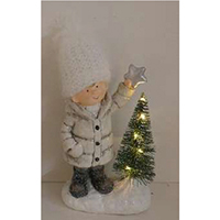 Christmas Figure with Light. Operated by LR44*2