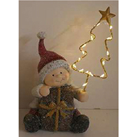 Christmas Figure with Light. Operated by LR44*2