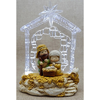 Nativity Decoration with Acrylic Accessory.