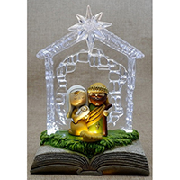 Nativity Decoration with Acrylic Accessory.