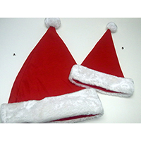 Christmas Santa Hat. Large Size: 30 x 43 cm (A), Small Size: 20 x 30 cm (B)