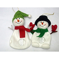 Christmas Candy Bag. Snowman Design.