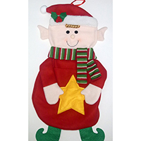 Christmas Gift Sack. Elf Design.