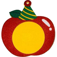 Christmas Photo Frame. Christmas Apple Design.