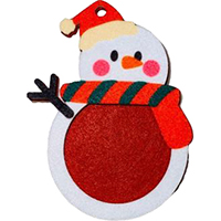 Christmas Photo Frame. Christmas Snowman Design.