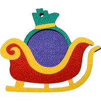 Christmas Photo Frame. Christmas Sleigh Design.