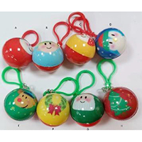 Christmas PU Balls with Keyring.