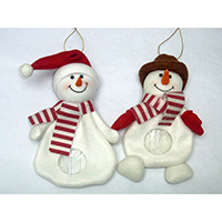 Christmas Candy Bag. Snowman Design.