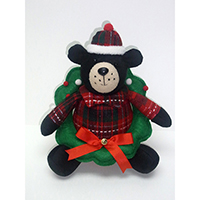Christmas Decoration. Sitting Bear Design.