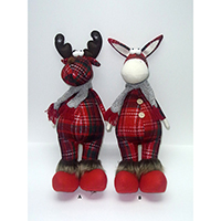Christmas Decoration. Standing Deer Design.