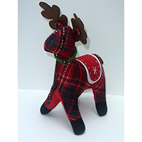 Christmas Decoration. Standing Deer Design.