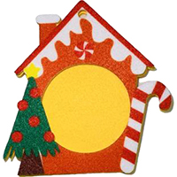 Christmas Photo Frame. Christmas House Design.