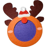 Christmas Photo Frame. Christmas Reindeer Design.